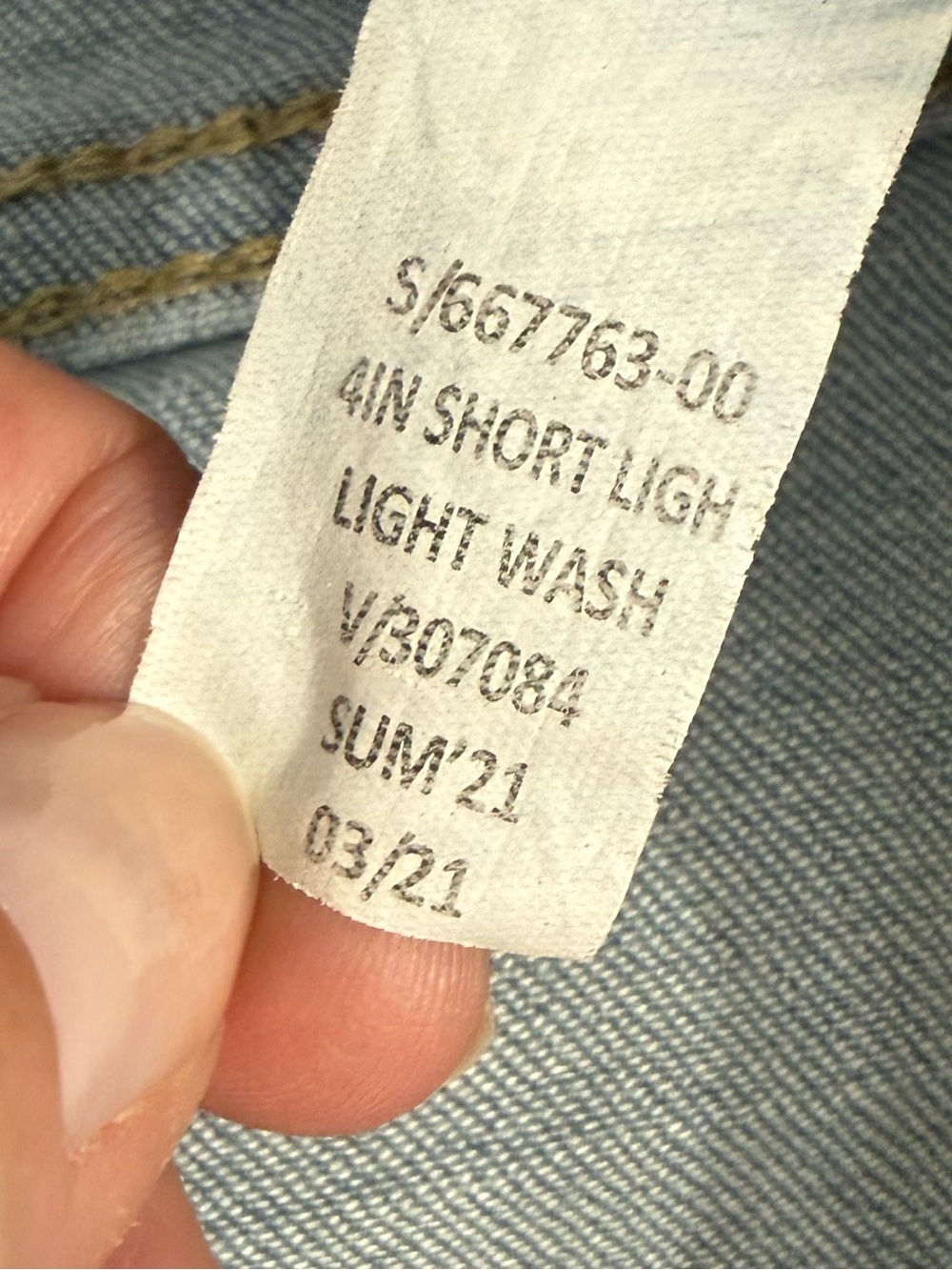 Banana Republic High Rise Light Wash Denim Blue Jean 4” Shorts Size 30/10 - Picture 10 of 12